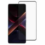 For Xiaomi Poco X7 Full Glue 9H HD 3D Curved Edge Tempered Glass Film(Black)