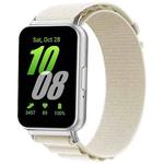 For Samsung Galaxy Fit3 SM-R390 xDfind Nylon Loop Sport Watch Band(Starlight)