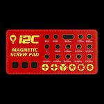 i2C SCO Full Adsorption Magnetic Screw Plate(Red)