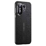 For vivo S30 Cloud Dragon Pattern Plain Leather PC Phone Case(Black)