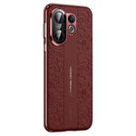 For vivo S30 Pro mini Cloud Dragon Pattern Plain Leather PC Phone Case(Red)