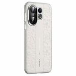 For vivo S30 Pro mini Cloud Dragon Pattern Plain Leather PC Phone Case(White)