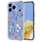 For iPhone 17 Pro Max Flower Pattern Painted TPU Phone Case(Daisy)