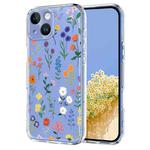 For iPhone 15 Plus Flower Pattern Painted TPU Phone Case(Daisy)