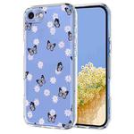 For iPhone SE 2022 / 2020 / 8 / 7 Flower Pattern Painted TPU Phone Case(Little Butterfly)
