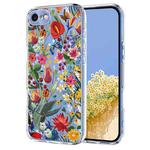 For iPhone SE 2022 / 2020 / 8 / 7 Flower Pattern Painted TPU Phone Case(lily)