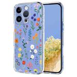 For iPhone 13 Pro Flower Pattern Painted TPU Phone Case(Daisy)