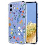For iPhone 12 mini Flower Pattern Painted TPU Phone Case(Daisy)