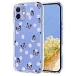 For iPhone 11 Flower Pattern Painted TPU Phone Case(Little Butterfly)