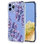 For iPhone 11 Pro Flower Pattern Painted TPU Phone Case(Wisteria)