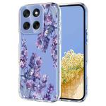 For Motorola Moto G86 5G Flower Pattern Painted TPU Phone Case(Wisteria)