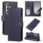For Samsung Galaxy Z Fold7 5G 3-Card Slots Multifunctional Leather Phone Case(Blue)