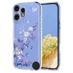 For Nothing CMF Phone 2 Pro Flower Pattern Painted TPU Phone Case(Violet)