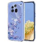 For Nothing Phone 3a Pro Flower Pattern Painted TPU Phone Case(Violet)