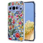 For Google Pixel 9 / 9 Pro / 10 / 10 Pro Flower Pattern Painted TPU Phone Case(lily)