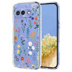 For Google Pixel 9a Flower Pattern Painted TPU Phone Case(Daisy)