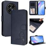 For OPPO A2 Pro 5G / F27 Pro / F27 Pro+ Litter Panda Embossing RFID Leather Phone Case with Lanyard(Blue)