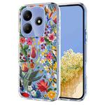 For Redmi Note 14 4G 164.84mm Flower Pattern Painted TPU Phone Case(lily)