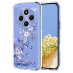 For Redmi 14C / Poco C75 Flower Pattern Painted TPU Phone Case(Violet)