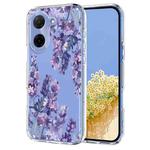 For Redmi A5 4G 171.7mm / Poco C71 4G Flower Pattern Painted TPU Phone Case(Wisteria)