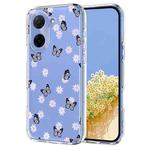 For Redmi A5 4G 173.3mm Flower Pattern Painted TPU Phone Case(Little Butterfly)