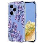 For Honor 400 Pro Global 160.8mm Flower Pattern Painted TPU Phone Case(Wisteria)
