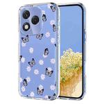 For Honor 400 Lite Global Flower Pattern Painted TPU Phone Case(Little Butterfly)