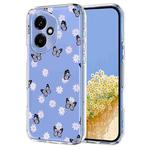 For Honor 400 Global 156.5mm Flower Pattern Painted TPU Phone Case(Little Butterfly)