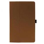 For Ulefone Tab A10 Pro 2-Folding Magnetic Shockproof Leather Tablet Case(Dark Brown)
