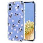 For Samsung Galaxy A06 4G / 5G Flower Pattern Painted TPU Phone Case(Little Butterfly)