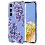 For Samsung Galaxy S24 FE 5G Flower Pattern Painted TPU Phone Case(Wisteria)