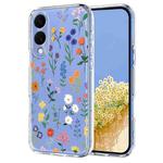 For Samsung Galaxy S25 Edge 5G Flower Pattern Painted TPU Phone Case(Daisy)