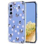 For Samsung Galaxy S25 FE 5G Flower Pattern Painted TPU Phone Case(Little Butterfly)