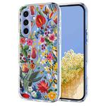 For Samsung Galaxy S25 FE 5G Flower Pattern Painted TPU Phone Case(lily)
