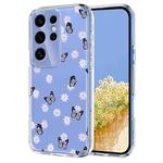 For Samsung Galaxy S25 Ultra 5G Flower Pattern Painted TPU Phone Case(Little Butterfly)