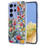For Samsung Galaxy S25 Ultra 5G Flower Pattern Painted TPU Phone Case(lily)