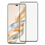 For Honor X60 Pro Full Glue 9H HD 3D Curved Edge Tempered Glass Film(Black)