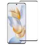For Honor 400 Pro Global 160.8mm Full Glue 9H HD 3D Curved Edge Tempered Glass Film(Black)