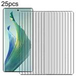 For Honor Magic5 Lite 25pcs Full Glue 9H HD 3D Curved Edge Tempered Glass Film(Black)