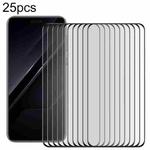 For Honor Magic7 RSR Porsche Design 25pcs Full Glue 9H HD 3D Curved Edge Tempered Glass Film(Black)