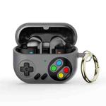 For Samsung Galaxy Buds3 / Buds3 Pro Retro Game Console Style Earphone Silicone Protective Case(Grey)