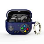 For Samsung Galaxy Buds3 / Buds3 Pro Retro Game Console Style Earphone Silicone Protective Case(Midnight Blue)