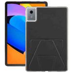 For Lenovo Xiaoxin Pad 11 2025 Folding Magnetic Holder Acrylic Leather Back Tablet Case(Black)