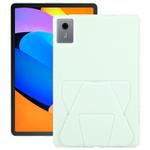 For Lenovo Xiaoxin Pad 11 2025 Folding Magnetic Holder Acrylic Leather Back Tablet Case(Light Green)