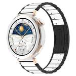 18mm Ceramic Quick Release Folding Buckle Stainless Steel Watch Band(Black)
