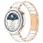 18mm Ceramic Quick Release Folding Buckle Stainless Steel Watch Band(Rose Gold)