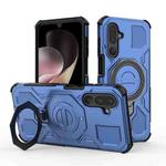 For Samsung Galaxy M36 5G India J-20 Solid Color MagSafe Magnetic TPU+PC Phone Case(Blue)