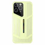 For iPhone 11 Pro Max Cooling Frosted Translucent Hollow Heat Dissipation Phone Case(Yellow)