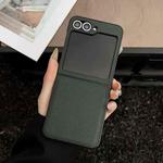 For Samsung Galaxy Z Flip6 Litchi Texture Folding Back Cover Phone Case(Green)
