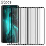 For Lava Blaze Curve 25pcs Full Glue 9H HD 3D Curved Edge Tempered Glass Film(Black)